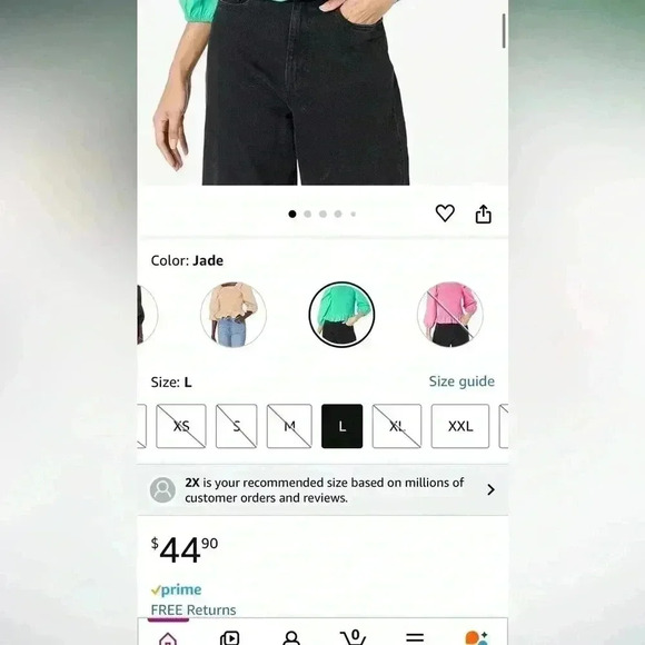 Long sleeve ruffle smocked top - Picture 6 of 6